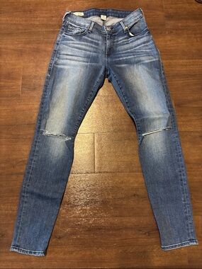 True Religion Jennie Curvy Skinny Distressed Jeans